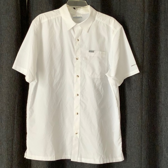 Columbia Other - Columbia Men’s M White Slack Tied Camp Shirt